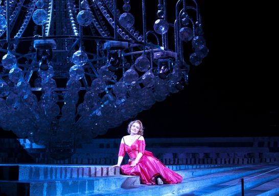 Emma Matthews as Violetta, Handa Opera on Sydney Harbour