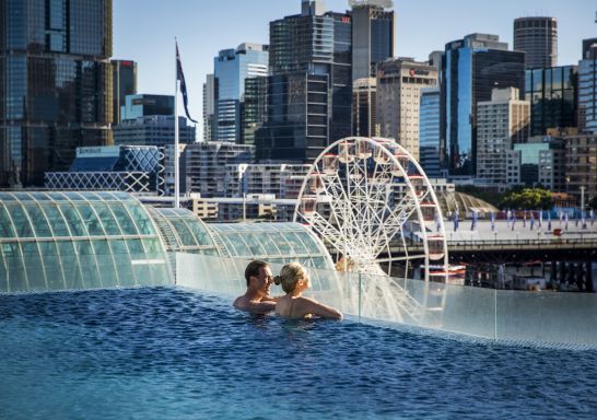 Rooftop Pool at the Sofitel in Sydney Darling Harbour